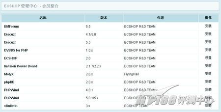 論壇php網(wǎng)站模板
會員整合使用插件實現(xiàn)與論壇的無縫整合(圖